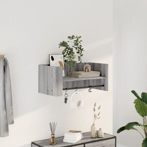 Wall Shelf Grey Sonoma 70.5x35x30.5 cm Engineered Wood Vidaxl Wall Shelf Grey Sonoma 70.5x35x30.5 cm Engineered Wood Vidaxl