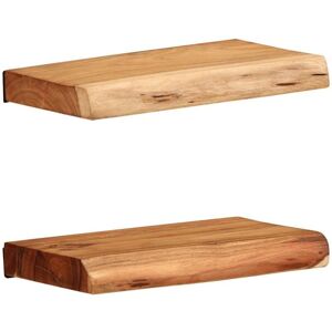 Wall Shelves 2 pcs 30x20x3.5 cm Solid Wood Acacia vidaXL Wall Shelves 2 pcs 30x20x3.5 cm Solid Wood Acacia vidaXL