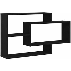 Wall Shelf Black Oak 104x20x58.5 cm Engineered Wood vidaXL Wall Shelf Black Oak 104x20x58.5 cm Engineered Wood vidaXL
