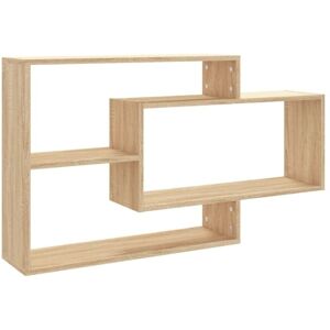 vidaXL Wall Shelf Sonoma oak - 104x20x58.5 cm Engineered Wood vidaXL Wall Shelf Sonoma oak - 104x20x58.5 cm Engineered Wood