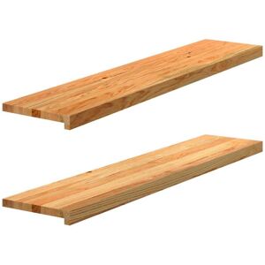 vidaXL Light Brown 120x30x2 cm Solid Oak Window Sill - Window Type vidaXL Light Brown 120x30x2 cm Solid Oak Window Sill - Window Type