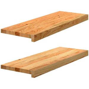 vidaXL Light Brown 70x30x2cm Solid Oak Window Sill - Window Type vidaXL Light Brown 70x30x2cm Solid Oak Window Sill - Window Type