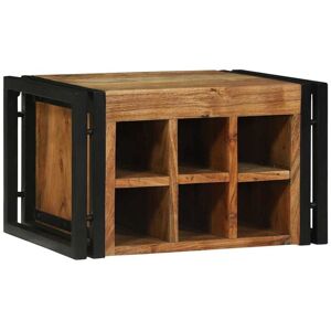 Vidaxl - Wine Rack Brown and Black 46 x 35 x 27.5 cm Solid Acacia wood Vidaxl - Wine Rack Brown and Black 46 x 35 x 27.5 cm Solid Acacia wood