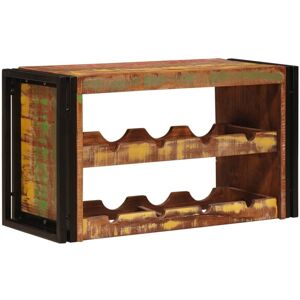 Wine Rack Brown 80 x 45 x 33 cm Solid Reclaimed Wood vidaXL Wine Rack Brown 80 x 45 x 33 cm Solid Reclaimed Wood vidaXL