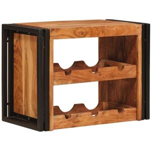 Wine Rack Brown 60 x 45 x 33 cm Solid Acacia Wood vidaXL Wine Rack Brown 60 x 45 x 33 cm Solid Acacia Wood vidaXL