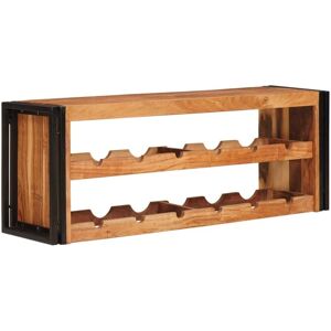 Wine Rack Brown 120 x 45 x 33 cm Solid Acacia Wood vidaXL Wine Rack Brown 120 x 45 x 33 cm Solid Acacia Wood vidaXL