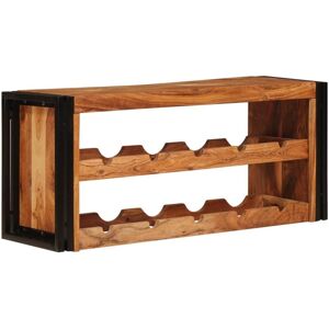 Wine Rack Brown 100 x 45 x 33 cm Solid Acacia Wood vidaXL Wine Rack Brown 100 x 45 x 33 cm Solid Acacia Wood vidaXL