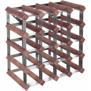 Wine Rack for 20 Bottles Brown Solid Wood Pine vidaXL Wine Rack for 20 Bottles Brown Solid Wood Pine vidaXL