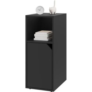 1x Bedside Tables Cabinet Slim Side Table Bedroom Furniture Nightstand Storage Black - Woltu 1x Bedside Tables Cabinet Slim Side Table Bedroom Furniture Nightstand Storage Black - Woltu