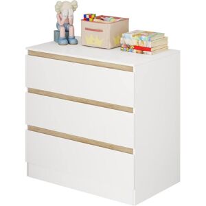WOLTU Chest of Drawer Bedroom Furniture 3 Drawers Bedside Cabinet Storage Night Stand White and Oak WOLTU Chest of Drawer Bedroom Furniture 3 Drawers Bedside Cabinet Storage Night Stand White and Oak