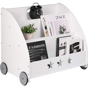 Woltu - Children Kids Bookshelf Toy Shelf Storage Rack Organizer bookcases with Wheels Woltu - Children Kids Bookshelf Toy Shelf Storage Rack Organizer bookcases with Wheels