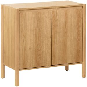 SWEEEK Wood decor buffet 2 doors 80cm, Harmony, Natural, 80x42x78 cm SWEEEK Wood decor buffet 2 doors 80cm, Harmony, Natural, 80x42x78 cm