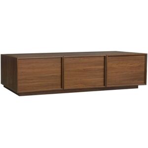 SWEEEK Wood decor TV stand with 3 walnut doors, 180cm L 180 x D 43 x H 45cm - Kuba SWEEEK Wood decor TV stand with 3 walnut doors, 180cm L 180 x D 43 x H 45cm - Kuba