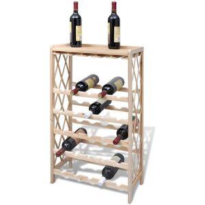 Wine Rack for 25 Bottles Solid Fir Wood Vidaxl Wine Rack for 25 Bottles Solid Fir Wood Vidaxl