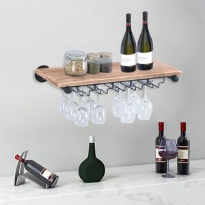 CNCEST Wooden Wine Rack Glass Bottle Storage Holder Home Bar Cabinet Wall Stand Shelf CNCEST Wooden Wine Rack Glass Bottle Storage Holder Home Bar Cabinet Wall Stand Shelf