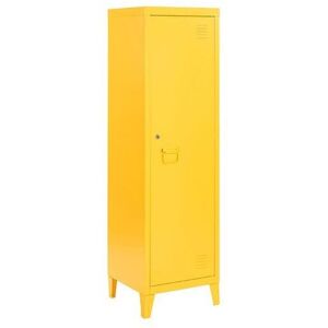 MMT FURNITURE DESIGNS LTD Yellow Metal Locker Storage Cabinet Cupboard Retro Vintage Narrow 3 Tier 137 MMT FURNITURE DESIGNS LTD Yellow Metal Locker Storage Cabinet Cupboard Retro Vintage Narrow 3 Tier 137
