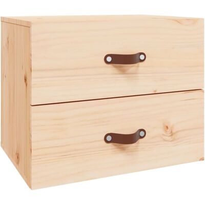 vidaXL 1/2x Wall-mounted Bedside Cabinet - Bedside Table with Storage vidaXL 1/2x Wall-mounted Bedside Cabinet - Bedside Table with Storage