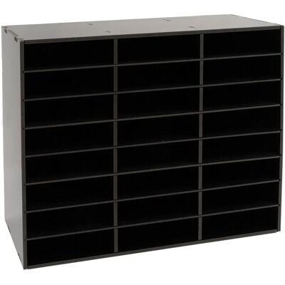 CNCEST 24 Compartments Literature Organizer Document File Rack Office Mailbox File Holder,Desktop Document Holder CNCEST 24 Compartments Literature Organizer Document File Rack Office Mailbox File Holder,Desktop Document Holder