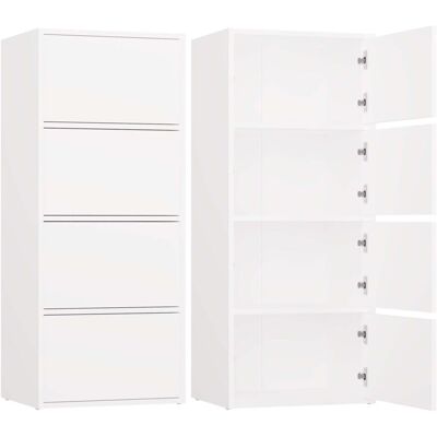 TOPESHOP Alma White Chest Of Drawers Storage Cabinet With Drawers TOPESHOP Alma White Chest Of Drawers Storage Cabinet With Drawers