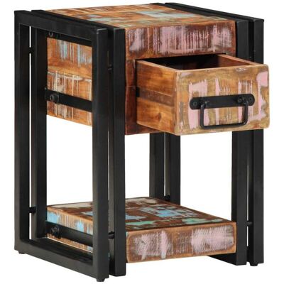 vidaXL Nightstand Multi-wood 40x40x40cm - Nightstand vidaXL Nightstand Multi-wood 40x40x40cm - Nightstand