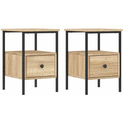 Vidaxl - Bedside Cabinets 2 pcs Sonoma Oak 34x36x50 cm Engineered Wood Vidaxl - Bedside Cabinets 2 pcs Sonoma Oak 34x36x50 cm Engineered Wood
