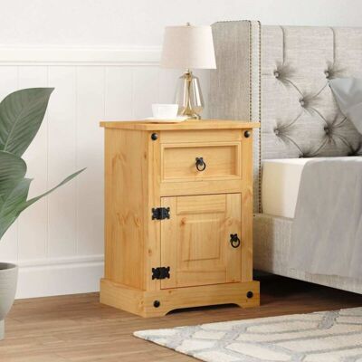 Bedside Cabinet Mexican Pine Corona Range 53x39x66 cm Vidaxl Bedside Cabinet Mexican Pine Corona Range 53x39x66 cm Vidaxl
