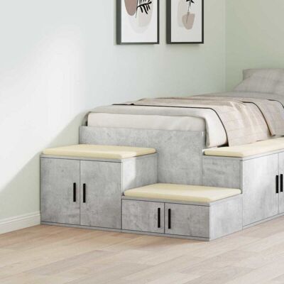 VidaXL Concrete Gray Storage Cabinet - Storage Cabinet VidaXL Concrete Gray Storage Cabinet - Storage Cabinet