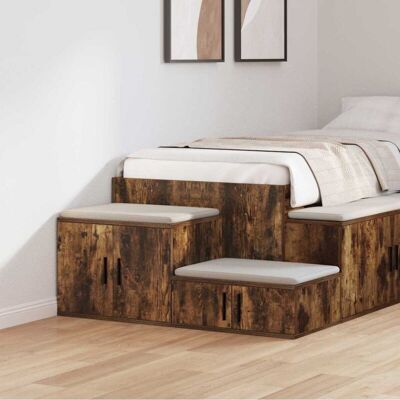 Vidaxl Smoked Oak Storage Cabinet - Storage Cabinet Vidaxl Smoked Oak Storage Cabinet - Storage Cabinet