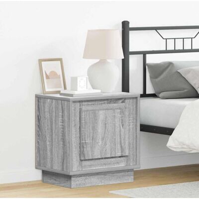 Vidaxl Sonoma Madera Gray Nightstand - Nightstand Vidaxl Sonoma Madera Gray Nightstand - Nightstand