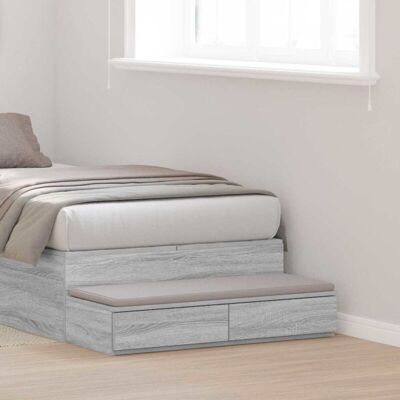 Vidaxl Bed Drawer Storage - Modern design, Two spacious drawers, Durable wood, Heat and stain resistant, Matte finish Vidaxl Bed Drawer Storage - Modern design, Two spacious drawers, Durable wood, Heat and stain resistant, Matte finish