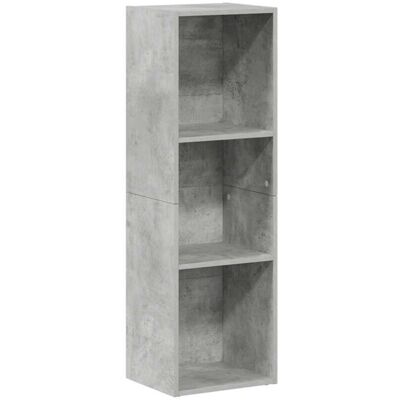 vidaXL Book Cabinet - Concrete Grey - 36x30x114 cm - Book Cabinet/TV Cabinet vidaXL Book Cabinet - Concrete Grey - 36x30x114 cm - Book Cabinet/TV Cabinet