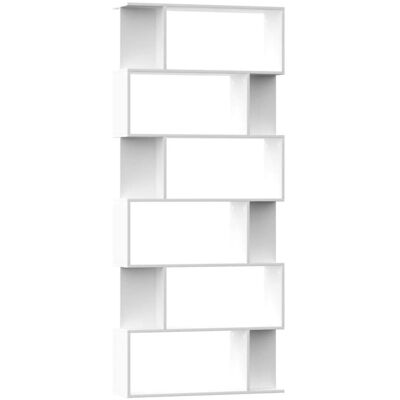 vidaXL Book Cabinet - White - 80x24x192 cm - Book Cabinet/Room Divider vidaXL Book Cabinet - White - 80x24x192 cm - Book Cabinet/Room Divider