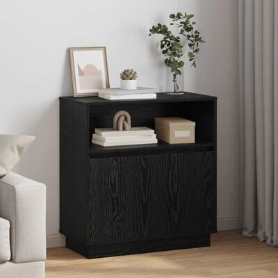 Vidaxl Black Oak Storage Furniture - Furniture Vidaxl Black Oak Storage Furniture - Furniture
