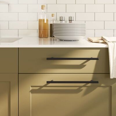 Vidaxl - Cabinet Handles 20 pcs Black 224 mm Stainless Steel Vidaxl - Cabinet Handles 20 pcs Black 224 mm Stainless Steel