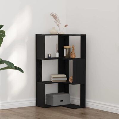vidaXL Black Oak Corner Cabinet - Eckschrank - Modern Storage Furniture vidaXL Black Oak Corner Cabinet - Eckschrank - Modern Storage Furniture