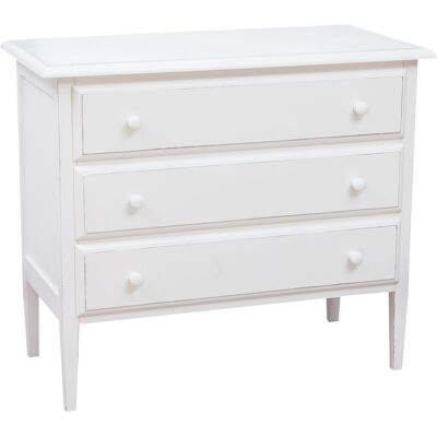 BISCOTTINI White Solid Wood Chest of Drawers - Chest of drawers BISCOTTINI White Solid Wood Chest of Drawers - Chest of drawers