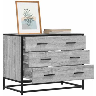 Drawer Cabinet Grey Sonoma 70x41x56 cm Engineered Wood Vidaxl Drawer Cabinet Grey Sonoma 70x41x56 cm Engineered Wood Vidaxl