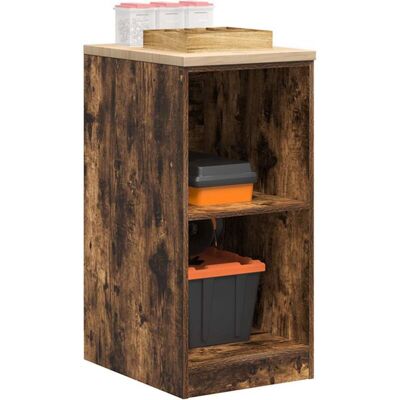 vidaXL Garage Storage Cabinet - Durable Solid Wood - Braun - Räuchereiche vidaXL Garage Storage Cabinet - Durable Solid Wood - Braun - Räuchereiche