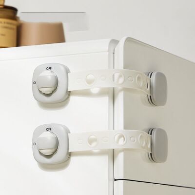 Grey Baby Cupboard Lock, 6 pcs Cupboard Door Lock Adjustable Child Safety Locks for Drawers, Cupboards, Refrigerators, Child Safety Locks Grey Baby Cupboard Lock, 6 pcs Cupboard Door Lock Adjustable Child Safety Locks for Drawers, Cupboards, Refrigerators, Child Safety Locks