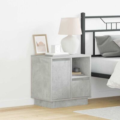 Vidaxl Gray concrete Nightstand - Nightstand Vidaxl Gray concrete Nightstand - Nightstand