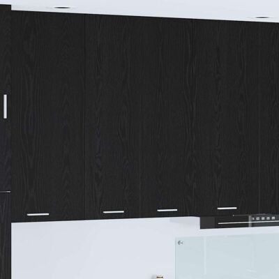 Hanging Cabinet Black Oak 60 x 31 x 100 cm Engineered Wood vidaXL Hanging Cabinet Black Oak 60 x 31 x 100 cm Engineered Wood vidaXL