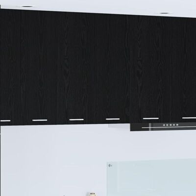 Hanging Cabinet Black Oak 60 x 31 x 80 cm Engineered Wood vidaXL Hanging Cabinet Black Oak 60 x 31 x 80 cm Engineered Wood vidaXL