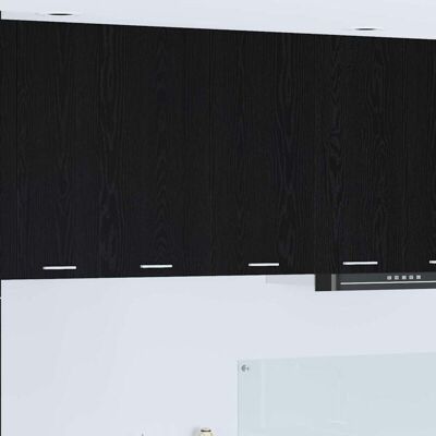 Hanging Cabinet Black Oak 80 x 31 x 80 cm Engineered Wood vidaXL Hanging Cabinet Black Oak 80 x 31 x 80 cm Engineered Wood vidaXL