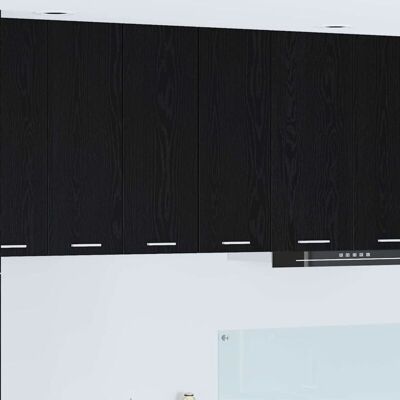 Hanging Cabinet with Door Black Oak and White 30 x 31 x 80 cm vidaXL Hanging Cabinet with Door Black Oak and White 30 x 31 x 80 cm vidaXL