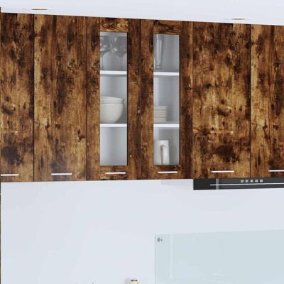 Hanging Cabinet Smoked Oak 60 x 31 x 80 cm Engineered Wood vidaXL Hanging Cabinet Smoked Oak 60 x 31 x 80 cm Engineered Wood vidaXL