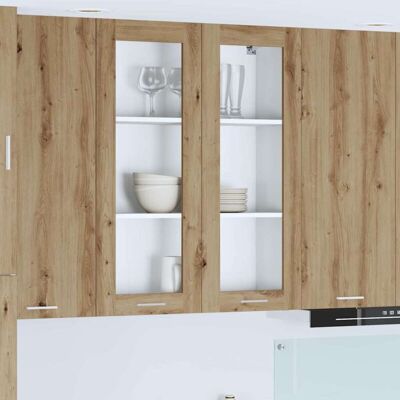 Hanging Cabinet Artisan Oak 80 x 31 x 100 cm Engineered Wood vidaXL Hanging Cabinet Artisan Oak 80 x 31 x 100 cm Engineered Wood vidaXL