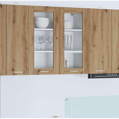 Hanging Cabinet Artisan Oak 80 x 31 x 80 cm Engineered Wood vidaXL Hanging Cabinet Artisan Oak 80 x 31 x 80 cm Engineered Wood vidaXL