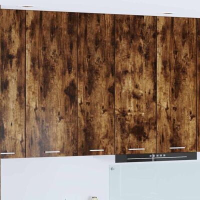 Hanging Cabinet Smoked Oak 30 x 31 x 100 cm Engineered Wood vidaXL Hanging Cabinet Smoked Oak 30 x 31 x 100 cm Engineered Wood vidaXL