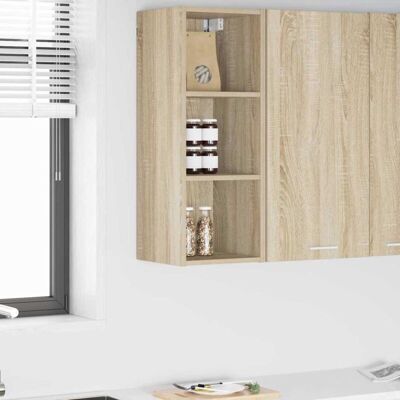 Hanging Cabinet Sonoma Oak 30 x 29.5 x 80 cm Engineered Wood vidaXL Hanging Cabinet Sonoma Oak 30 x 29.5 x 80 cm Engineered Wood vidaXL