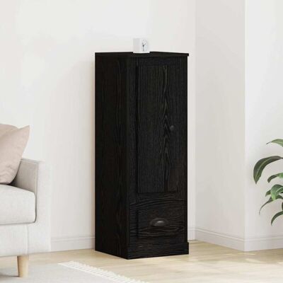 vidaXL Black Oak Highboard - Modern Rectangular Storage Furniture vidaXL Black Oak Highboard - Modern Rectangular Storage Furniture
